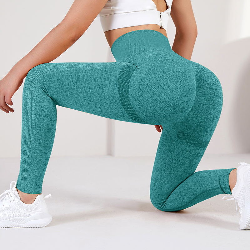 Sømløse push up tights med høj talje