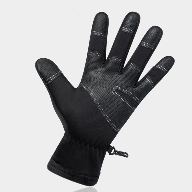 Sorte vinterhandsker med touchskærm-fingerspidser
