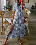 Delphine | Uanstrengt Boho Flatterende Kjole