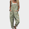 Karissa | Komfortabel Blomstergrøn Jumpsuit