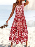 Yvonne | Ærmeløs Blomster Sommerkjole