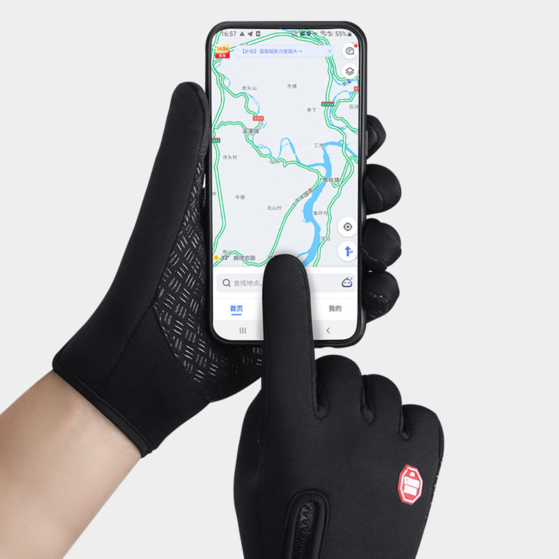 Vinterhandsker med touchscreen og fleecefoer