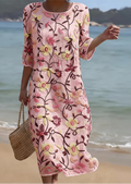 Rebecca | Floral Pink Wrap Dress