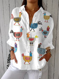 Paloma | Klassisk Kyllingedesign Bluse