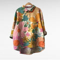 Alodie | Klassisk Blomster MultiColor Bluse
