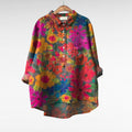 Aria | Klassisk Blomstret Farvet Bluse