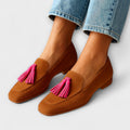 Rosie | Casual Slip-On Tøfler med Frynser