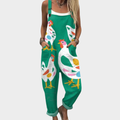Estrella | Stilfuld Hønse Kunst Jumpsuit