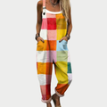 Antonia | Stilfuld Tjekket Multi Patch Jumpsuit