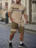 Ethan | Casual Stribet Kort Sæt