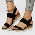 Selena | Stilfulde Wedge Stroppsandaler