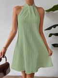 Aurora | Stilfuld Halterneck Mini Kjole