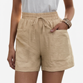 Cassia | Højtaljede Drawstring Lommer Shorts