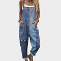Perla | Stilfuld Multifarvet Patches Behagelig Jumpsuit