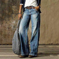 Sarah | Afslappede Vintage Bredbenede Jeans