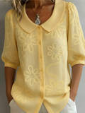 Verity | Stilfuld Broderet Blomstret Bluse