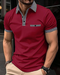 Alexander | Klassisk Ternet Krave Polo T-Shirt