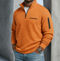 Edward | Casual Langærmet Vaffel Sweater