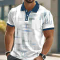 Elliot | Klassisk Button Up Geometrisk Skjorte