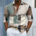 Ashton | Klassisk Farveblok Patchwork Skjorte