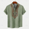 Mateo | Casual Broderet Boho Skjorte