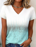 Elena | Hverdag Gradient V-Hals Casual Top