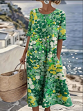 Isadora | Casual Floral Boho Maxi Kjole