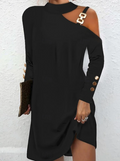 Leighton | Stilfuld Halterneck Mini Kjole