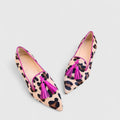 Janna | Klassiske Spidse Leopard Loafers
