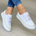 Alexya | Metallisk Accent Snørebånd Sneaker