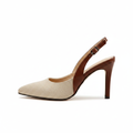 Amelie | Kontrastfarvet Slingback Pumps