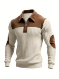 Ashton | Klassisk Color-Block Krave Zip Sweater