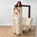 Rhianna | Stilfuld Lang Cape Maxi Kjole