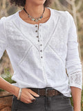 Brigitte | Delikat Bluse med Blonder