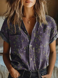 Rosalie | Blomster Kortærmet Bluse