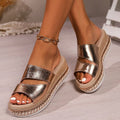 Odette | Komfortable Skinnende Platform Sandaler