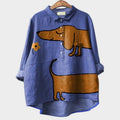 Briar | Stilfuld Hundemønster Bluse