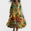 Eva | Blomster Bohemian Maxi Kjole